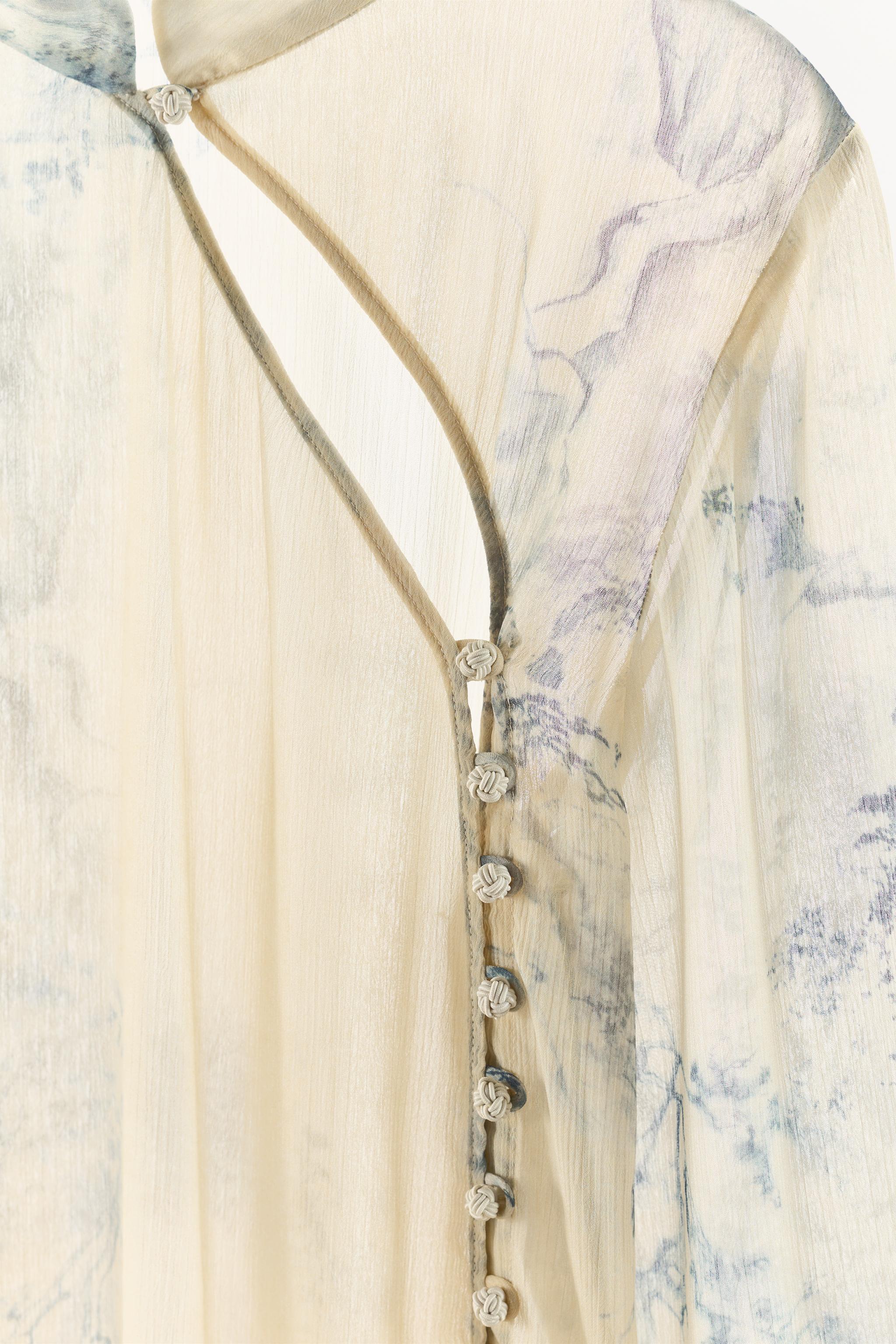 ZW COLLECTION PRINTED BUTTON-UP SHIRT